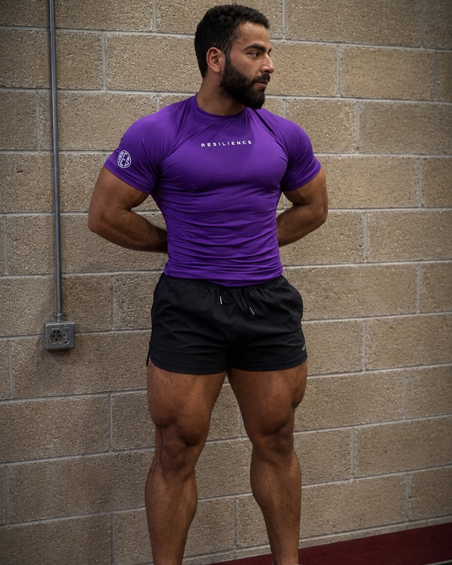 Shiny Purple Compression T-Shirt