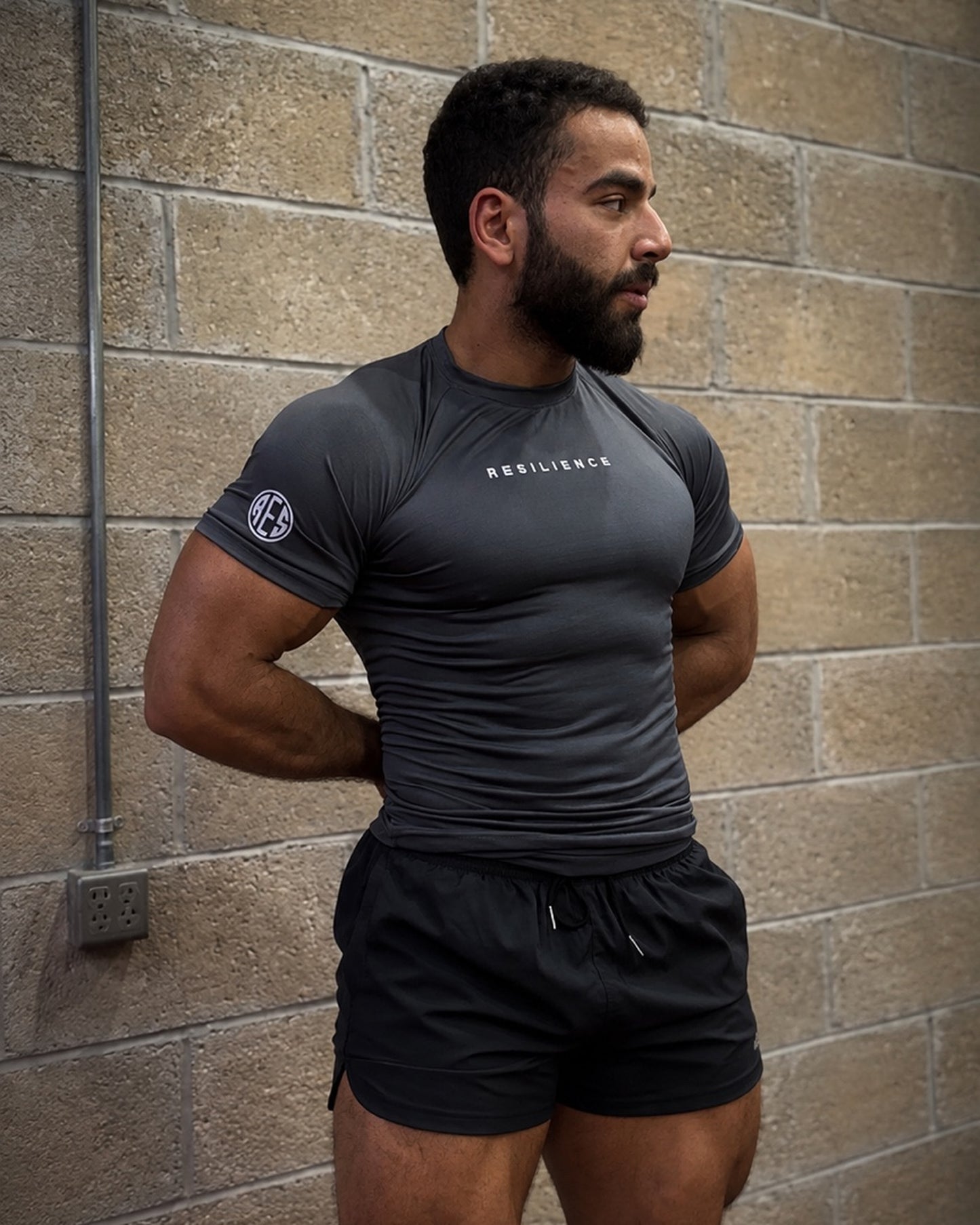 Dark Gray Compression T-Shirt