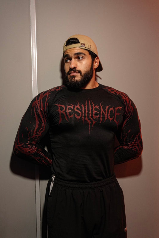 002 Black Compression Long-Sleeve