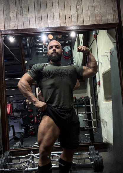 001 Dark Olive Compression T-Shirt