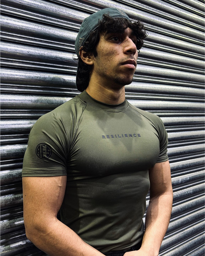 Dark olive Compression T-Shirt