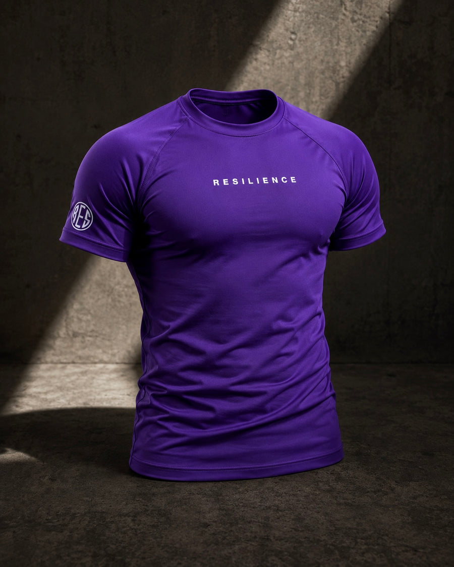 Shiny Purple Compression T-Shirt