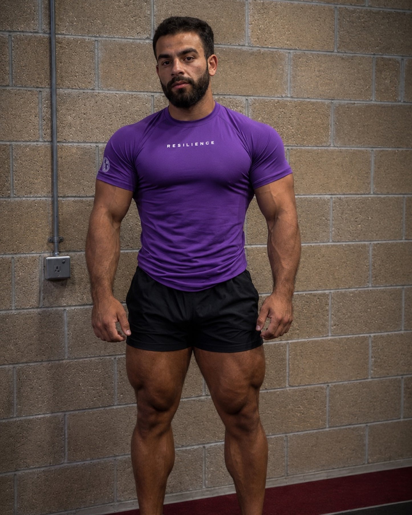 Shiny Purple Compression T-Shirt