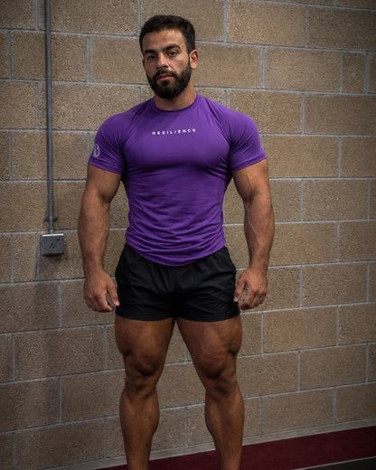 Shiny Purple Compression T-Shirt